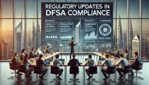 Workshop in Dubai on updating DFSA compliance training with recent regulatory changes and guidelines.