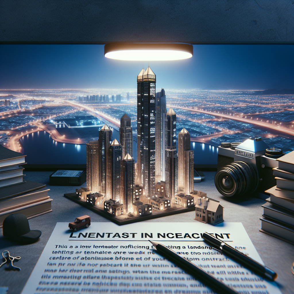 Does the landlord have the right to notify the tenant of the increase one week before the end of his contract according to UAE law?