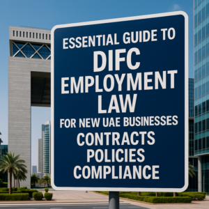 DIFC skyline representing UAE employment law compliance for new businesses