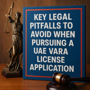 Diagram showing VARA license application steps highlighting common legal errors to avoid