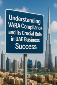 Modern UAE office with legal documents and virtual asset compliance charts