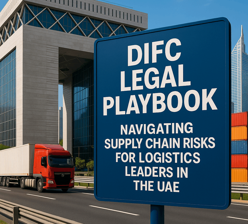 DIFC Legal Playbook Navigating Supply Chain Risks for Logistics Leaders in the UAE