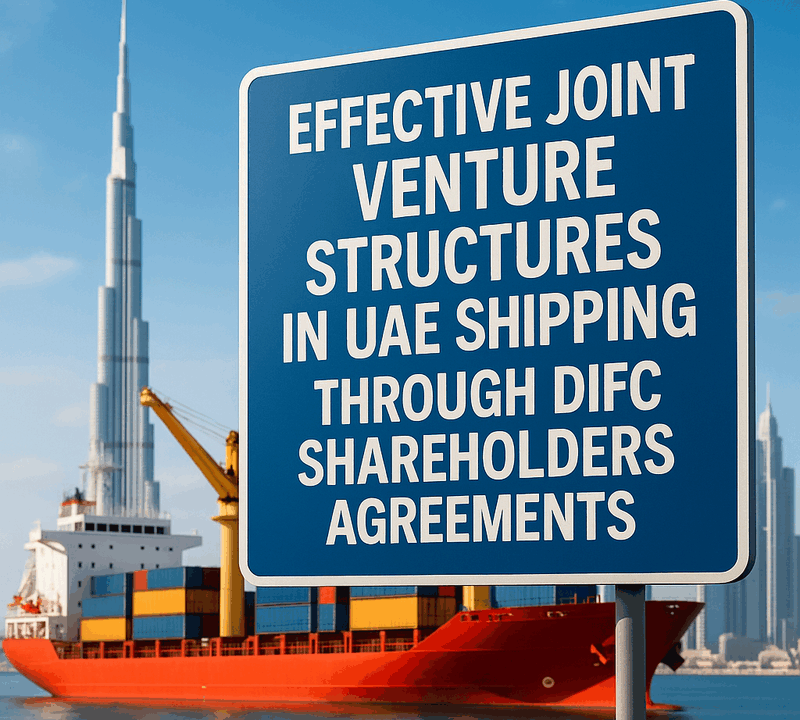 Effective Joint Venture Structures in UAE Shipping Through DIFC Shareholders Agreements