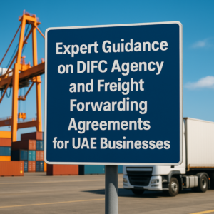 Infographic contrasting DIFC and UAE federal agency law for contract drafting best practices