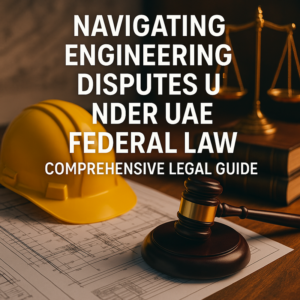Engineering professionals reviewing building plans and legal documents in UAE.