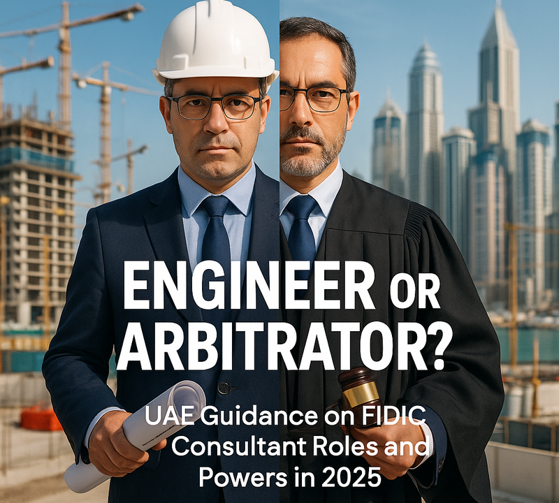 Engineer or Arbitrator? UAE Guidance on FIDIC Consultant Roles and Powers in 2025