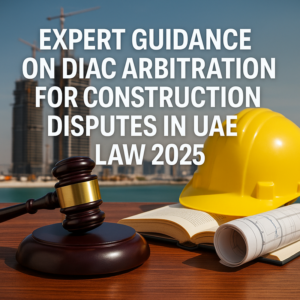 DIAC arbitration process diagram for construction disputes in the UAE
