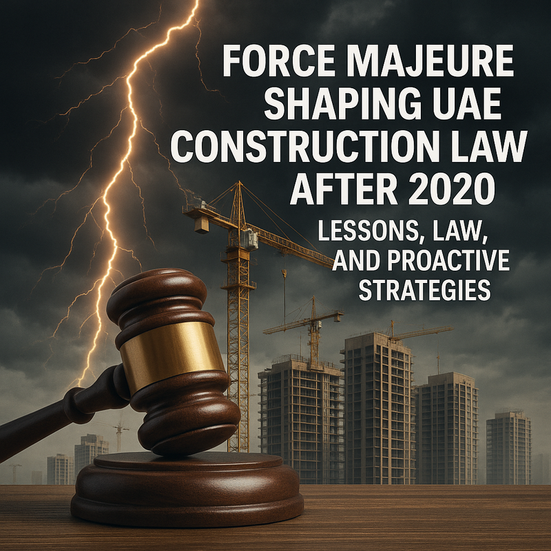 Legal analysis of force majeure in UAE construction law post-2020 with compliance checklist.