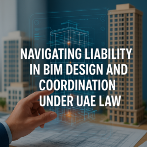 BIM design coordination and legal compliance overview UAE construction projects