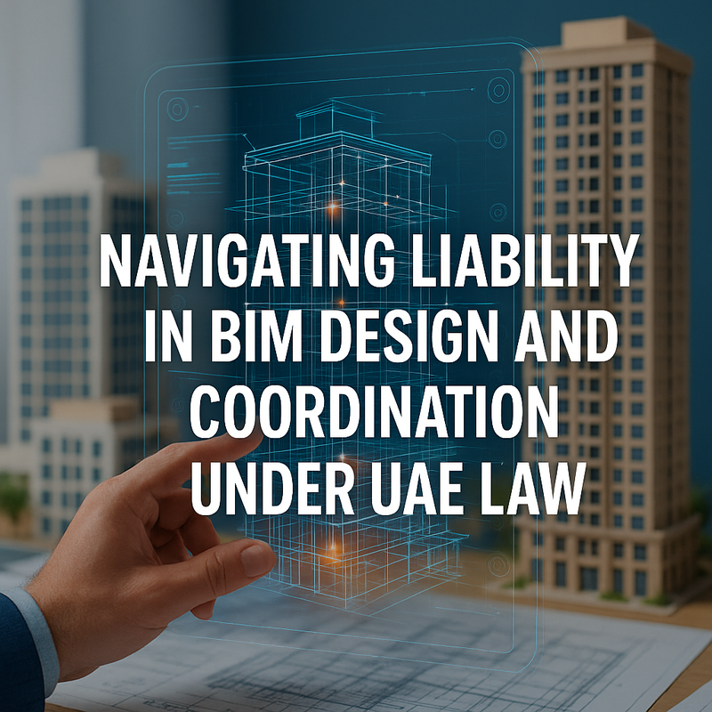 BIM design coordination and legal compliance overview UAE construction projects