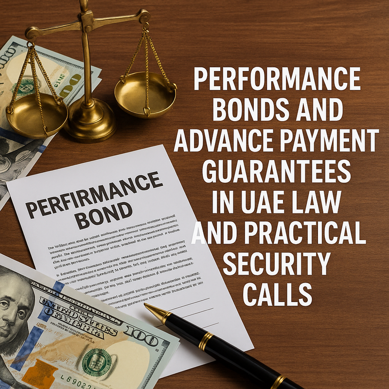 UAE legal consultant explaining performance bonds and payment guarantees