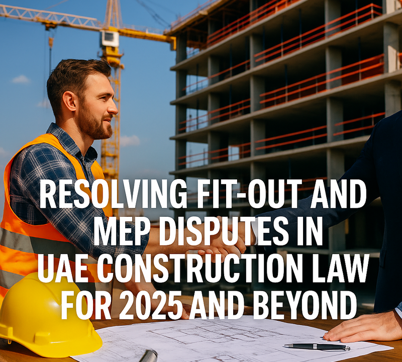 Resolving Fit-Out and MEP Disputes in UAE Construction Law for 2025 and Beyond