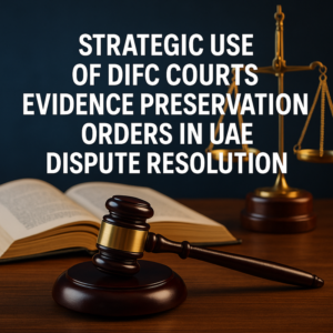 DIFC Courts building in Dubai, symbolizing strategic evidence preservation orders in UAE disputes