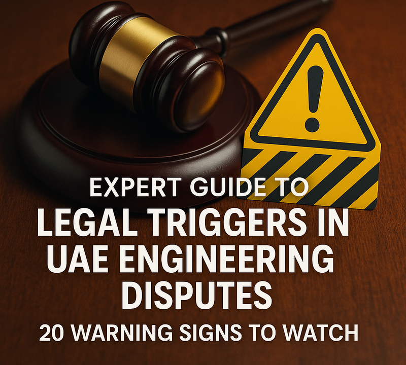 Expert Guide to Legal Triggers in UAE Engineering Disputes 20 Warning Signs to Watch