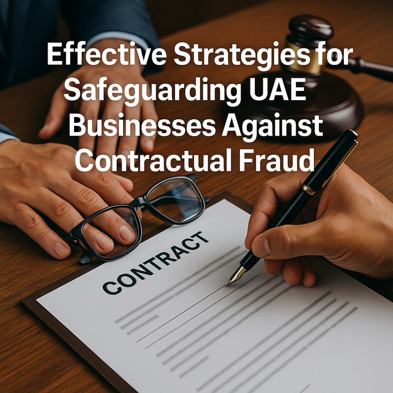 Contract fraud prevention process for UAE businesses illustration.