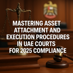 UAE court building facade symbolizing modern legal enforcement procedures.