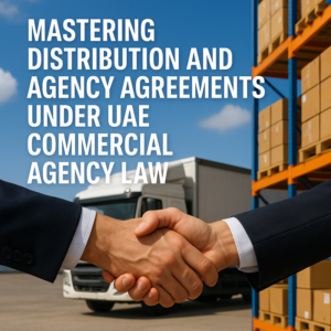 Diagram illustrating key compliance steps for UAE commercial agency agreements