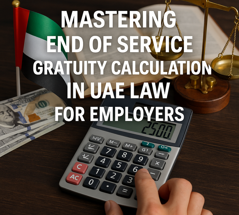 Mastering End of Service Gratuity Calculation in UAE Law for Employers