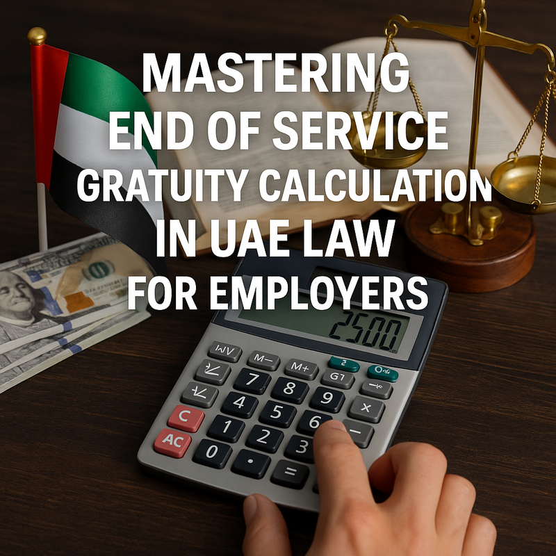 Compliance checklist for UAE end of service gratuity calculation under new labor law