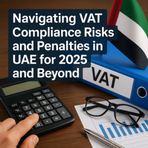 Diagram explaining VAT compliance and penalty structures in UAE law 2025