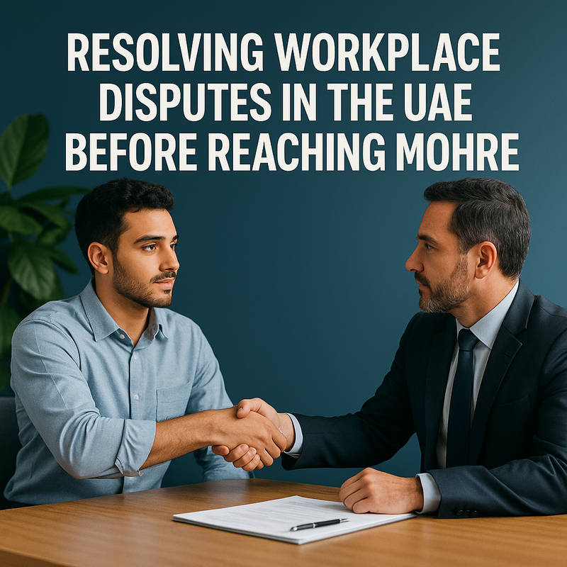 Internal dispute resolution flowchart for UAE workplace compliance