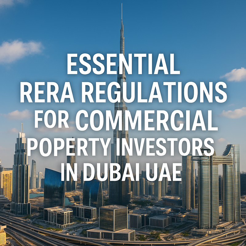 Dubai skyline with commercial buildings representing RERA-regulated property investments