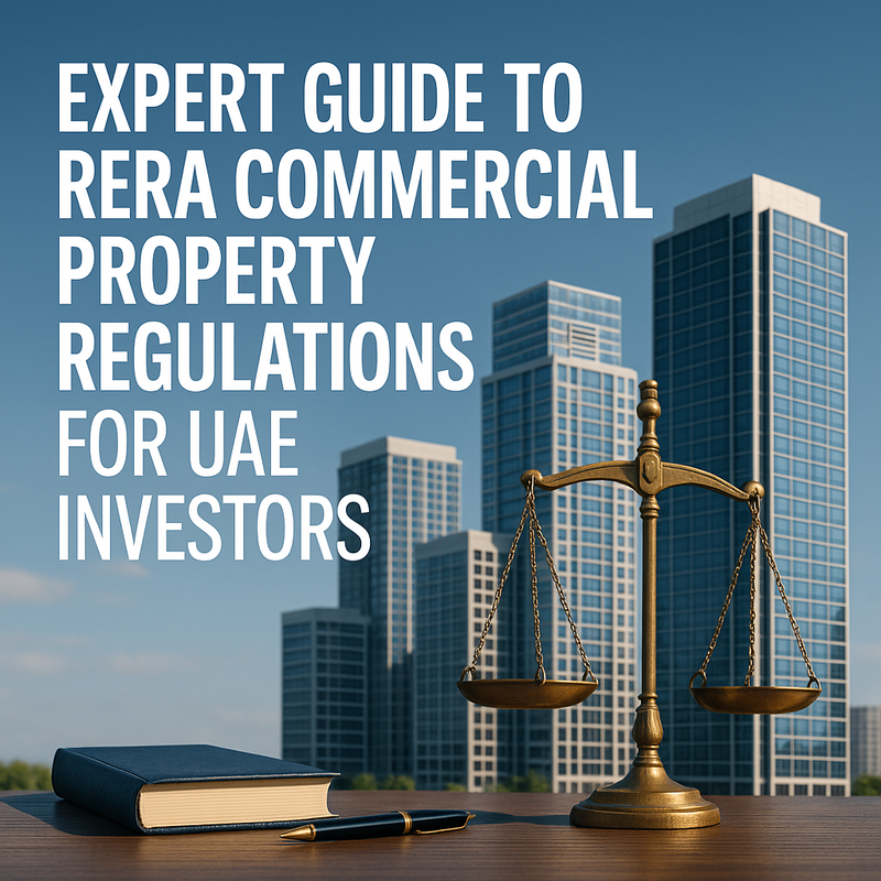Table showing RERA commercial property requirements and legal updates for Dubai investors