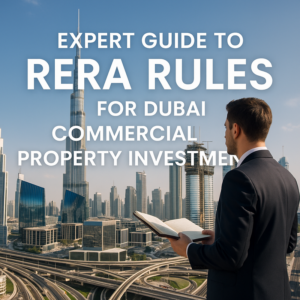 Dubai commercial property skyline highlighting compliance with RERA regulations