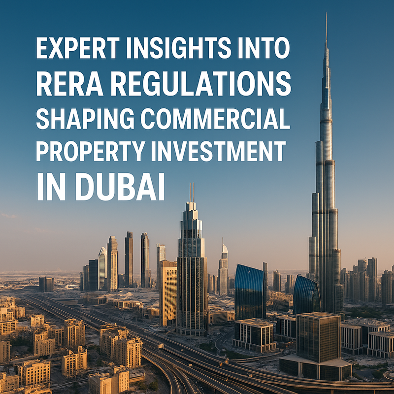 Infographic showing RERA compliance steps for Dubai commercial property investors