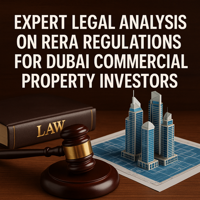 Dubai skyscraper view representing RERA-regulated commercial properties