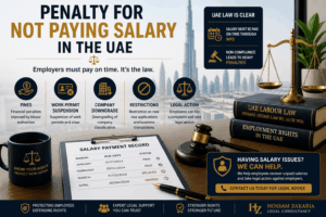 Penalty for not paying salary UAE labour law legal action